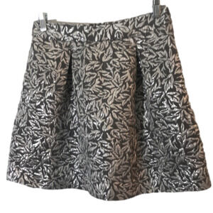 𝅺behnaz Sarafpour silver metallic skirt size 3
